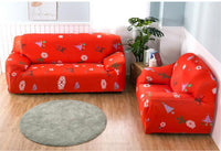 HKM-597587 Christmas Stretch Sofa Cover - All-Inclusive Design for Various Sizes: Single to Four-Person Positions