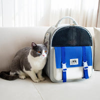 HKM-597715 Portable Foldable Backpack for Cats and Dogs - Lightweight Oxford Material, Large Capacity for Pets