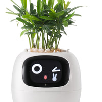 HKM-597715 Smart Plant Care Robot with Automated Watering, Soil Monitoring, and Gesture Interaction - Ideal for Home and Office Decor