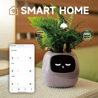 HKM-597715 Smart Plant Care Robot with Automated Watering, Soil Monitoring, and Gesture Interaction - Ideal for Home and Office Decor