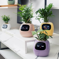 HKM-597715 Smart Plant Care Robot with Automated Watering, Soil Monitoring, and Gesture Interaction - Ideal for Home and Office Decor