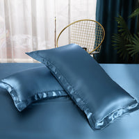 HKM-597843 Ice Silk Quilt Cover Bedding Set - Available in Various Sizes and Styles