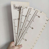 HKM-598355 Nordic Style Wooden Height Ruler Wall Sticker for Kids - Eco-Friendly Design