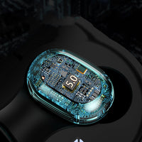 HKM-598419 Wireless Sports Bluetooth Headset with Smart Digital Display, Voice Control & Multi-Point Connection