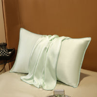 HKM-598483 25M Mulberry Silk Pillowcase - 48x74cm Modern Simplicity White
