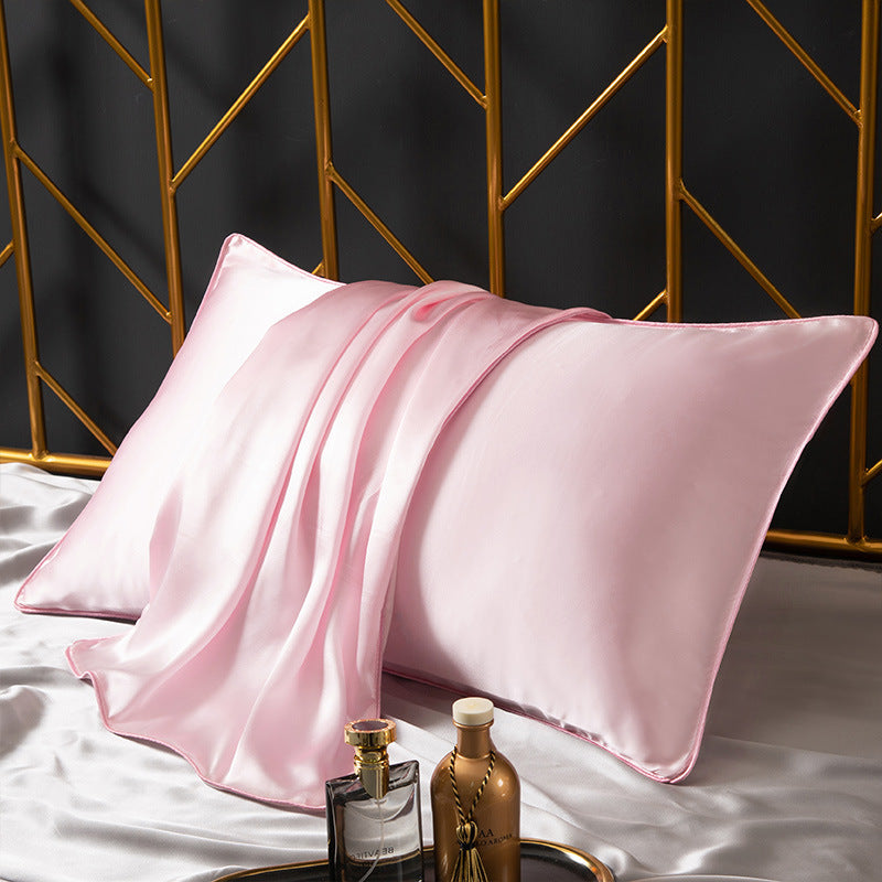 HKM-598483 25M Mulberry Silk Pillowcase - 48x74cm Modern Simplicity White