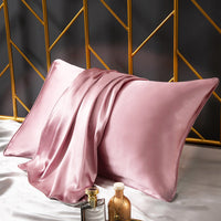HKM-598483 25M Mulberry Silk Pillowcase - 48x74cm Modern Simplicity White