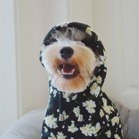 HKM-598483 Cozy Space Cotton Pet Dog Hoodie with Leaf & Black Trembling Design
