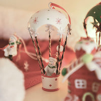HKM-598483 Iron Christmas Tree Ornaments - Snowman, Reindeer, and Elderly Characters
