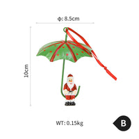 HKM-598483 Iron Christmas Tree Ornaments - Snowman, Reindeer, and Elderly Characters