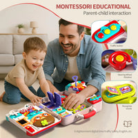 HKM-598483 Montessori Busy Board for Toddlers - Educational Sensory Fine Motor Skills Toy