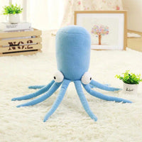 HKM-598739 45cm Plush Cartoon Octopus Doll Pillow for Infants - Available in Lake Blue, Red, and Royal Blue
