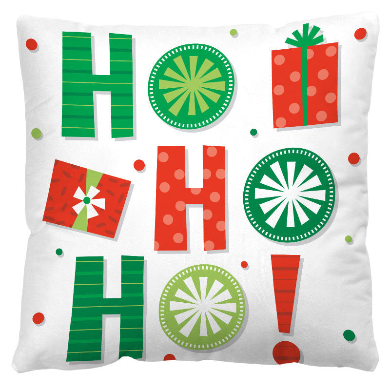 HKM-598803 Red and Black Plaid Christmas Plush Pillow Cover 45x45cm European American Style