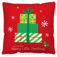 HKM-598803 Red and Black Plaid Christmas Plush Pillow Cover 45x45cm European American Style