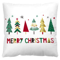 HKM-598803 Red and Black Plaid Christmas Plush Pillow Cover 45x45cm European American Style