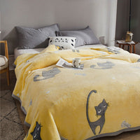 HKM-598995 Floral Polyester Summer Blanket - Multiple Sizes Available