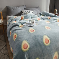 HKM-598995 Floral Polyester Summer Blanket - Multiple Sizes Available