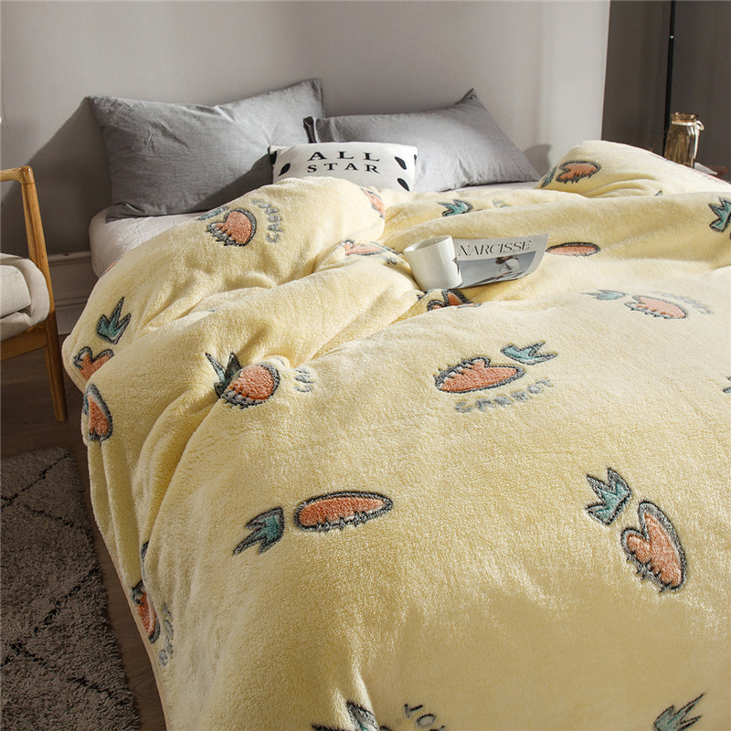 HKM-598995 Floral Polyester Summer Blanket - Multiple Sizes Available