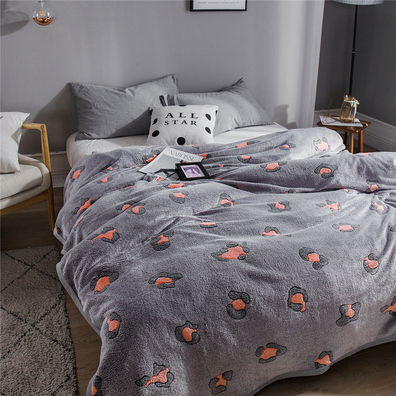 HKM-598995 Floral Polyester Summer Blanket - Multiple Sizes Available