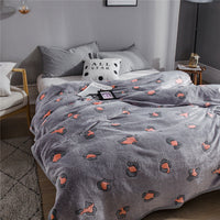 HKM-598995 Floral Polyester Summer Blanket - Multiple Sizes Available