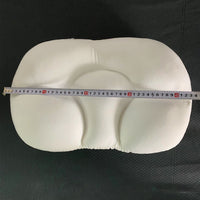 HKM-599123 Rectangular Memory Foam Pillow with 1-5 CM Adjustable Height - Soft Polyester Cover, White