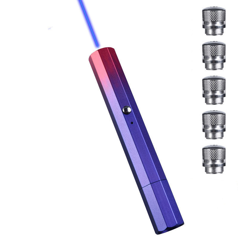 HKM-599315 Libo M8X Multi-Color Laser Pointer with USB Charging, Aviation Aluminum Build