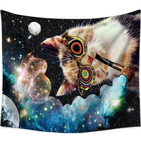 HKM-599379 Stoned Cat Polyester Tapestry for Unique Home Decor