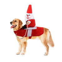 HKM-599443 Festive Santa Claus Costume for Large Dogs - Acrylic, Adjustable Fit, European and American Style