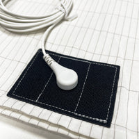 HKM-599507 Conductive Anti-Fatigue Bed Sheet in White - Silver Fiber Organic Cotton, Multiple Sizes Available