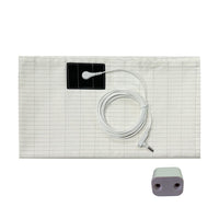 HKM-599507 Conductive Anti-Fatigue Bed Sheet in White - Silver Fiber Organic Cotton, Multiple Sizes Available