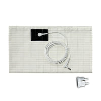 HKM-599507 Conductive Anti-Fatigue Bed Sheet in White - Silver Fiber Organic Cotton, Multiple Sizes Available