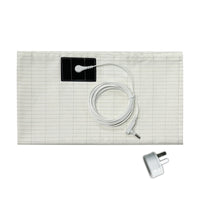 HKM-599507 Conductive Anti-Fatigue Bed Sheet in White - Silver Fiber Organic Cotton, Multiple Sizes Available