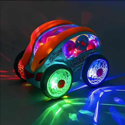 HKM-599635 Dynamic 360° Rotatable Four-Wheel Electric Stunt Car for Kids