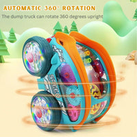 HKM-599635 Dynamic 360° Rotatable Four-Wheel Electric Stunt Car for Kids
