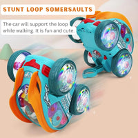 HKM-599635 Dynamic 360° Rotatable Four-Wheel Electric Stunt Car for Kids