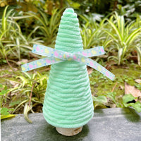HKM-599635 Handmade Wool Plush Decorative Ornaments Set of 5 - Mint Cream, Light Blue, Light Purple, Light Pink, Light Yellow