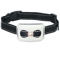HKM-599699 Dog Bark Control Electric Shock Vibration Collar - Yellow & White