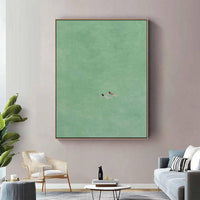 HKM-599763 Hand-Painted Ocean Themed Oil Painting for Modern Home Decor, Abstract Canvas Art, Various Sizes Available