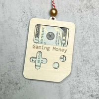 HKM-599955 Festive Wooden Gasoline Wallet Ornament for Home Decoration - Red and White Variants Available