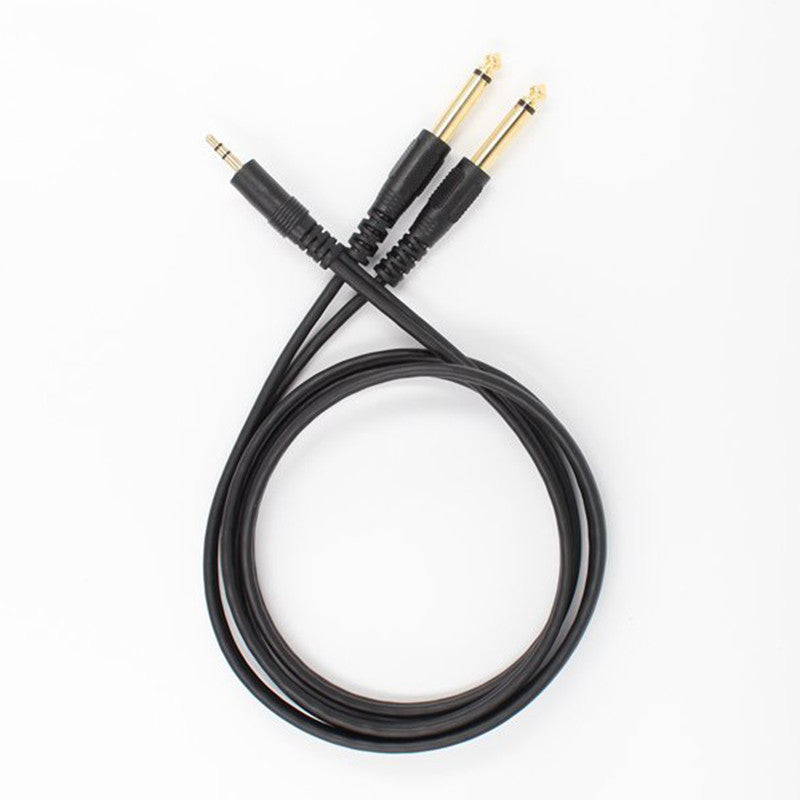 HKM-600019 3.5mm to 6.5mm Dual Male Audio Cable - Pure Copper, Gold-Plated - Length Options 1m to 10m