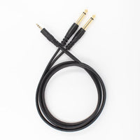HKM-600019 3.5mm to 6.5mm Dual Male Audio Cable - Pure Copper, Gold-Plated - Length Options 1m to 10m