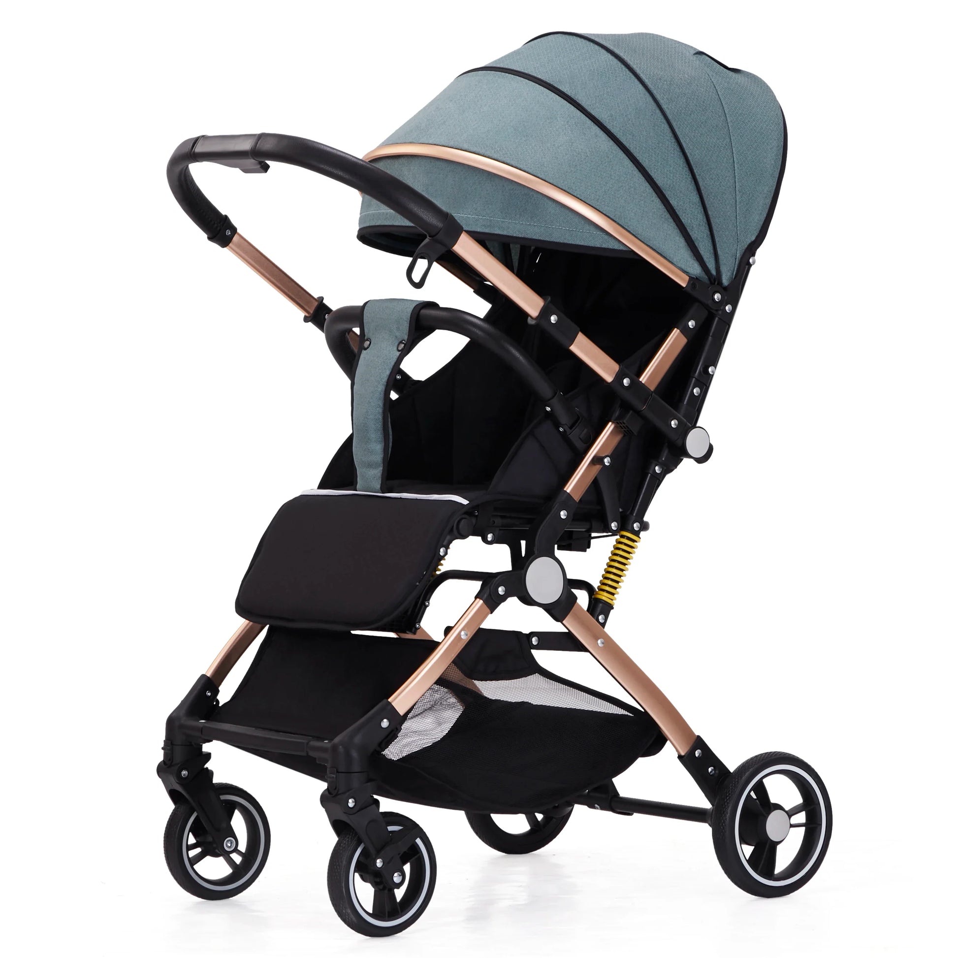 KTX-600019 Bi-Directional High Landscape Baby Stroller with Newborn Carriage and Four Wheels Travel System