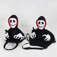 HKM-600019 Teddy Ghost Costume Cape for Pets - Fun Polyester Transfiguration Outfit