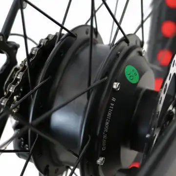 KTX-600147 FAT-AWD 48V Electric Bike with 7-Speed Gears and 350W Geared Hub Motor, 26" Aluminum Alloy Frame