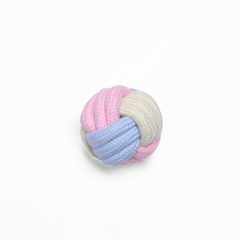 HKM-600467 Interactive Bite-Resistant Cotton Rope Ball for Dogs and Cats - Various Fun Styles