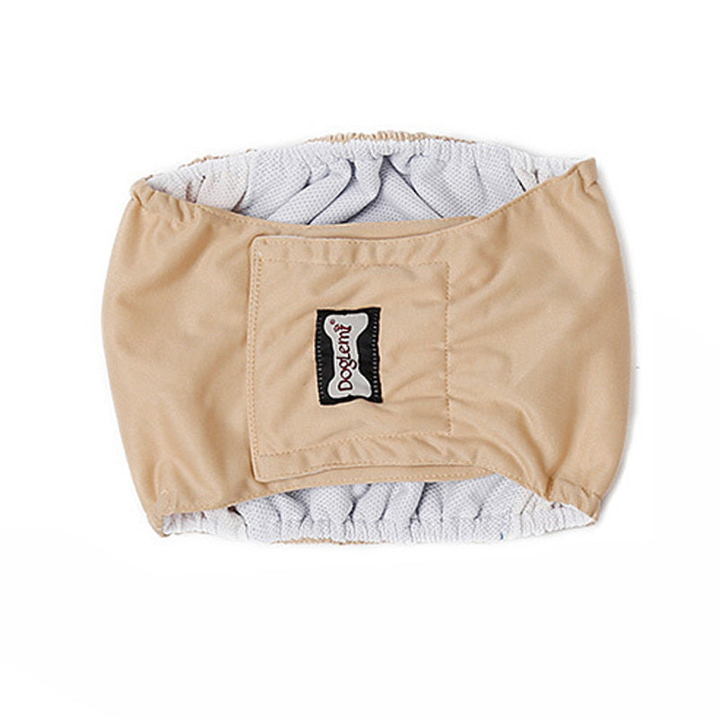 HKM-600659 Washable Male Dog Restraint Pants in Multiple Sizes - Black, Beige, Blue