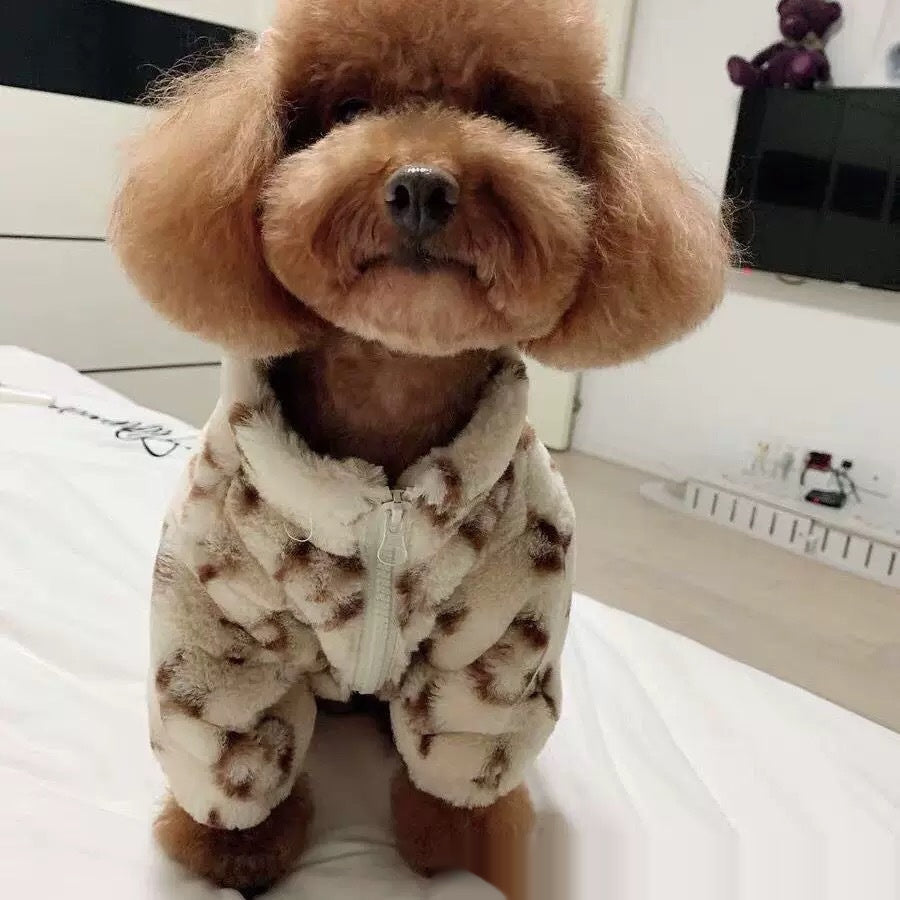 HKM-600787 Autumn and Winter Smoky Fur Dog Coat for Small to Large Breeds
