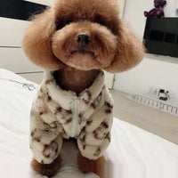 HKM-600787 Autumn and Winter Smoky Fur Dog Coat for Small to Large Breeds