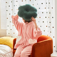 HKM-600787 Soft Flower Cushion for Sofa - 45cm Polyester Fiber with Pearl Cotton Filling
