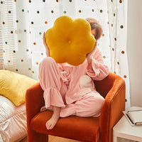 HKM-600787 Soft Flower Cushion for Sofa - 45cm Polyester Fiber with Pearl Cotton Filling